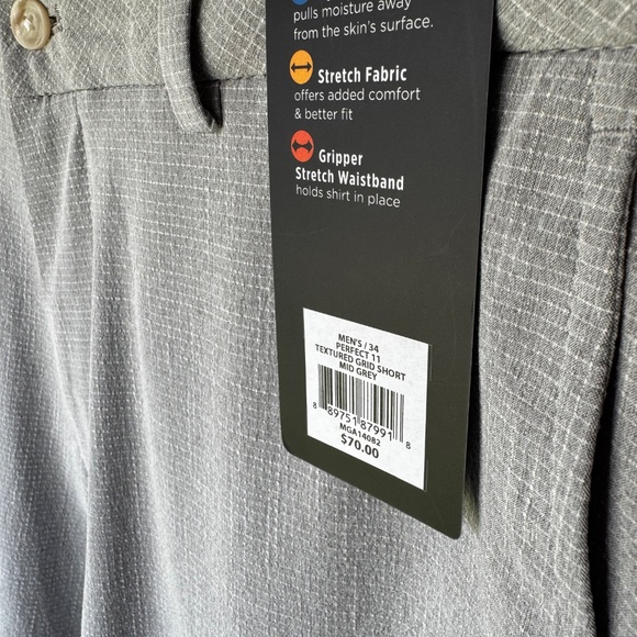 Walter Hagen Mid Grey Golf Shorts | Size 34 | NWT - Picture 3 of 8